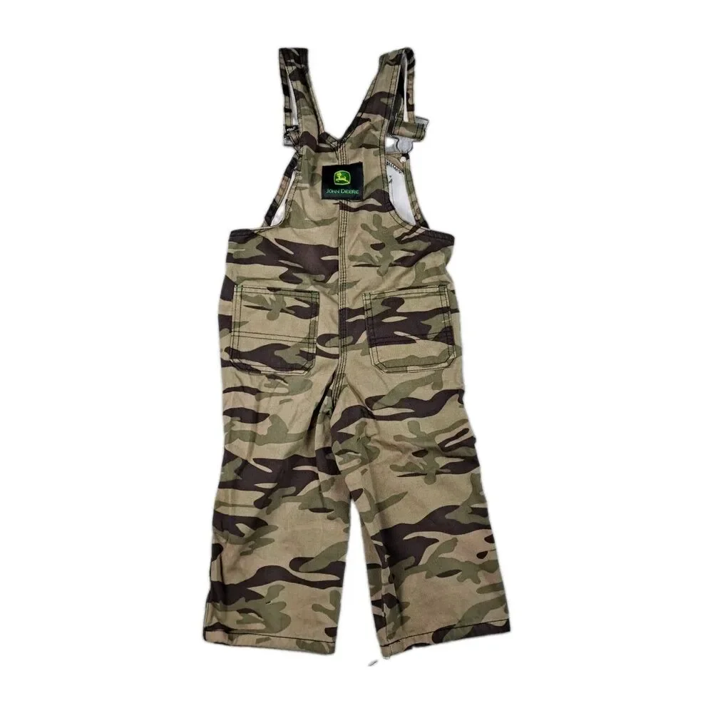 John Deere Overalls Camo Toddler Size 2T